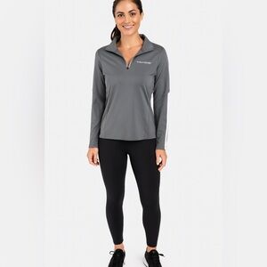 Under Armour Tahoe Boats Quarter Zip Athletic Fleece Lined Pullover Grey Size M